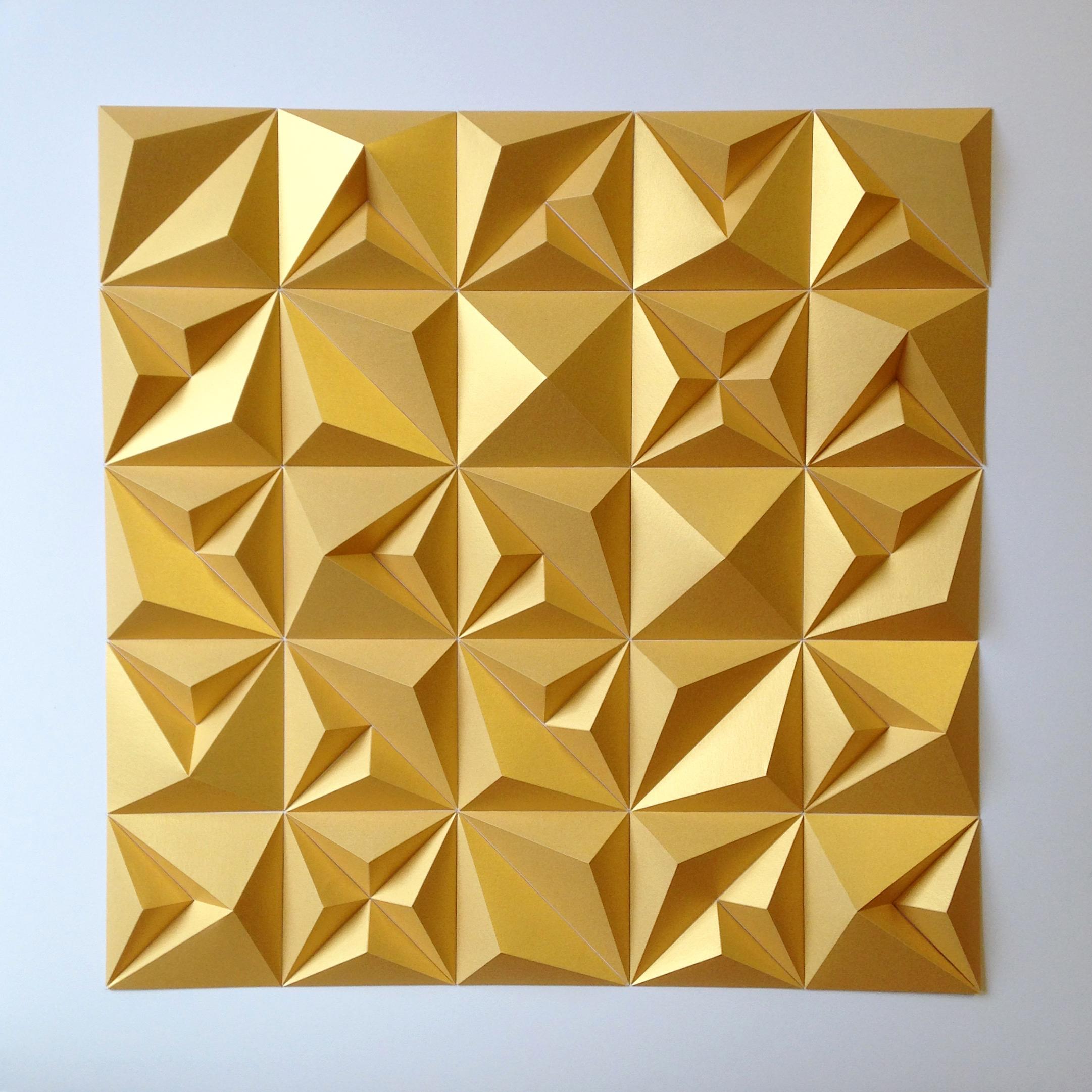 Matt Shlian Abstract Sculpture - RLRR Gold