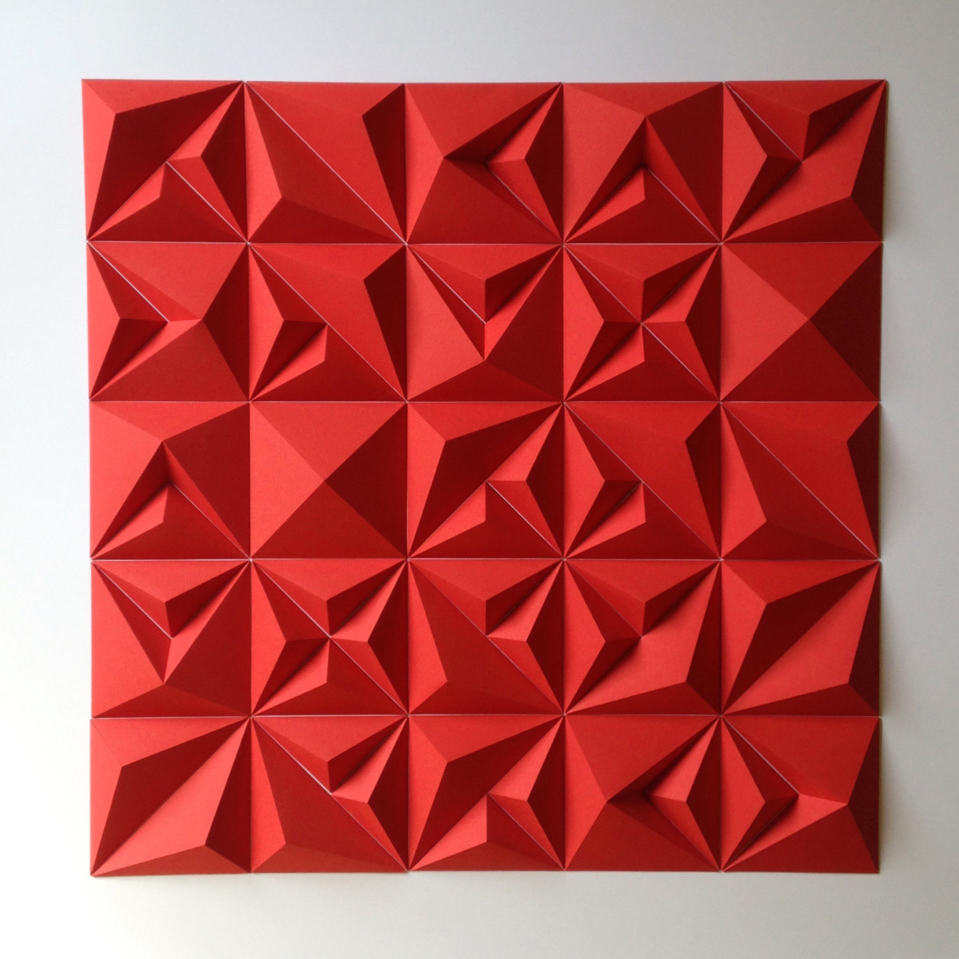 Matt Shlian Abstract Sculpture - RLRR Red