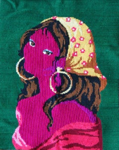 Gitane, Matt Smith, 2021, textile retravaillé avec laine 