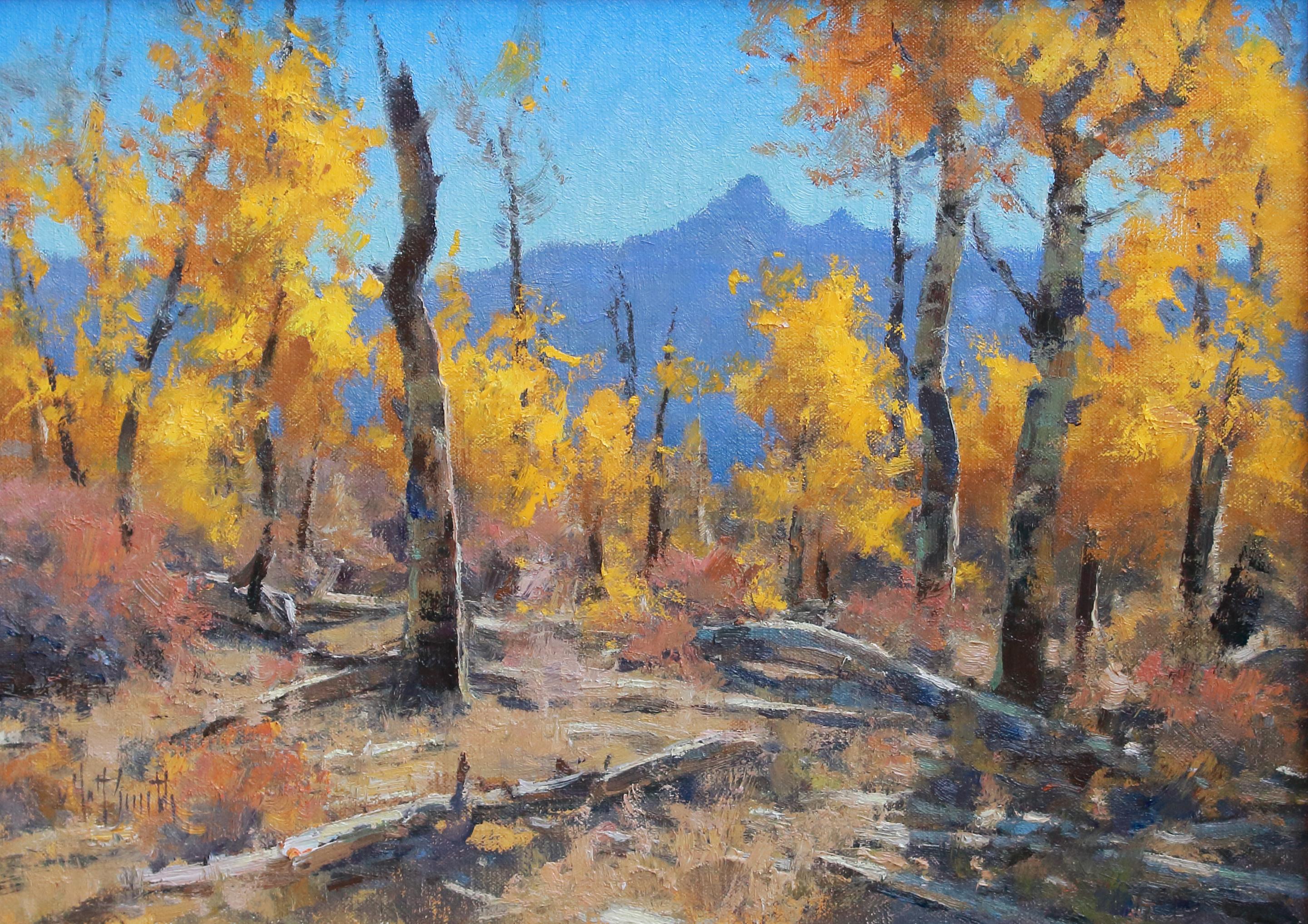 Ein Herbst am Westhang (Impressionismus), Painting, von Matt Smith