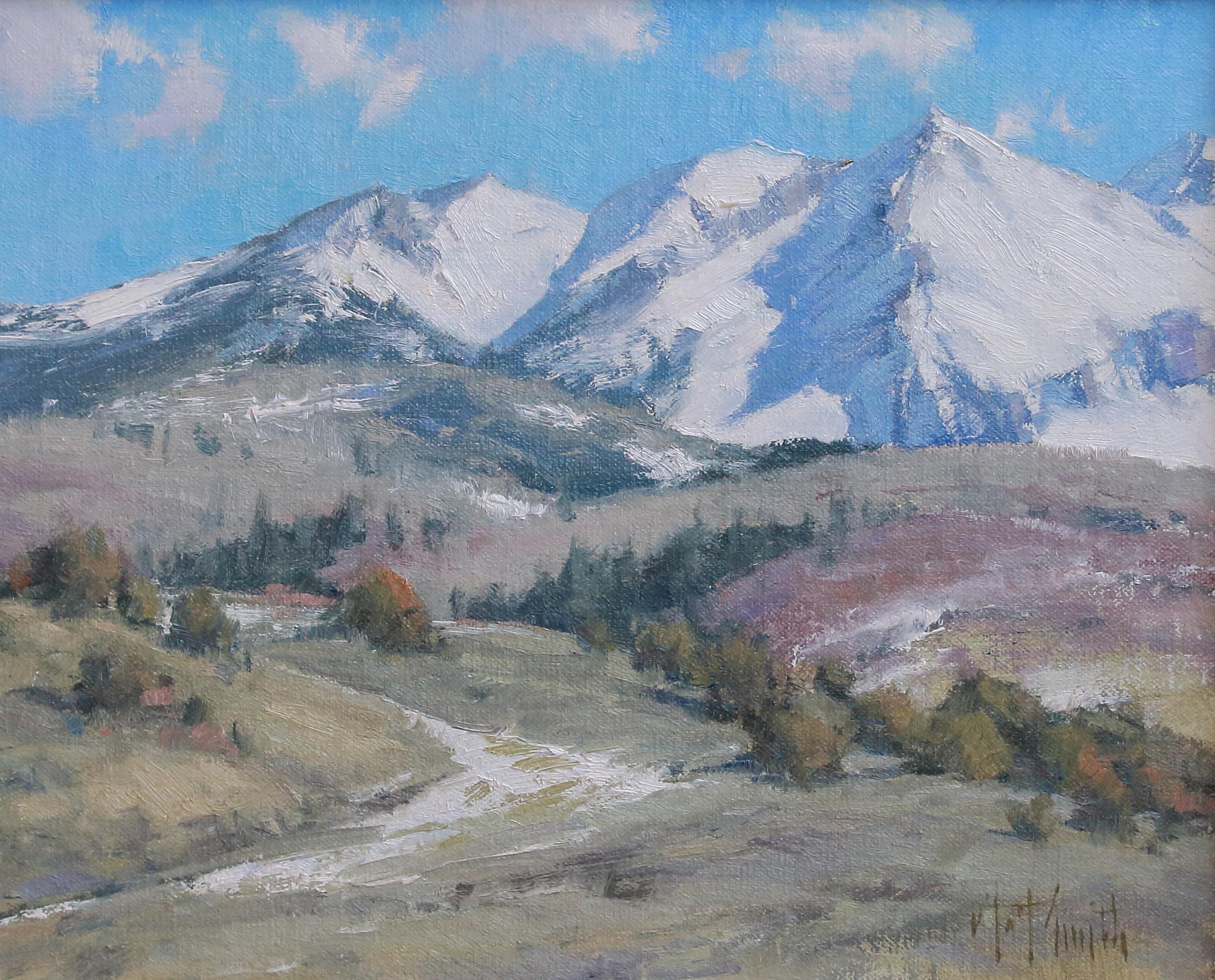 At the Foot of McClure Pass - Impressionist Painting by Matt Smith