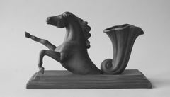 Horse made from Black Parian