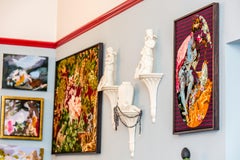 Spoils, 2021, White Soils with Earthenware with Freshwater Pearls