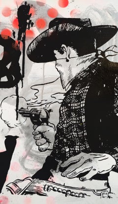 "The Past is Not The Past" #14 Mixed Media Acrylic & Spray paint with Silkscreen