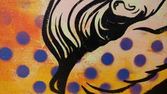 "Shut Up and Kiss Me" Cowboy Western Pop art Oil on Canvas