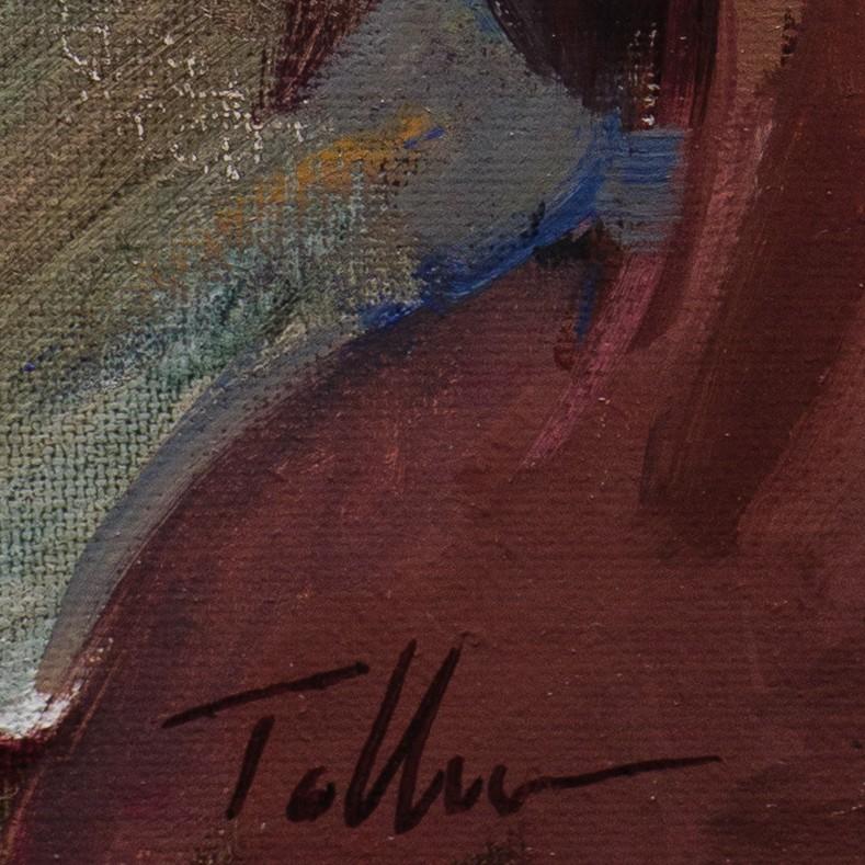 „A World Away“ (2024) von Matt Talbert, Original-Ölgemälde, Porträt im Angebot 3