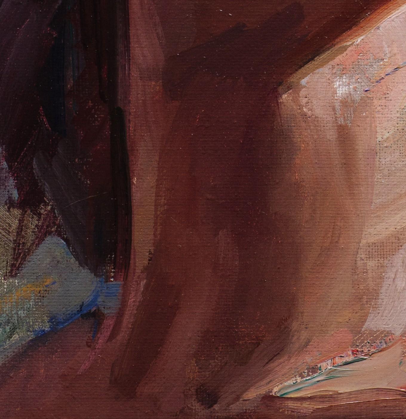 „A World Away“ (2024) von Matt Talbert, Original-Ölgemälde, Porträt im Angebot 5