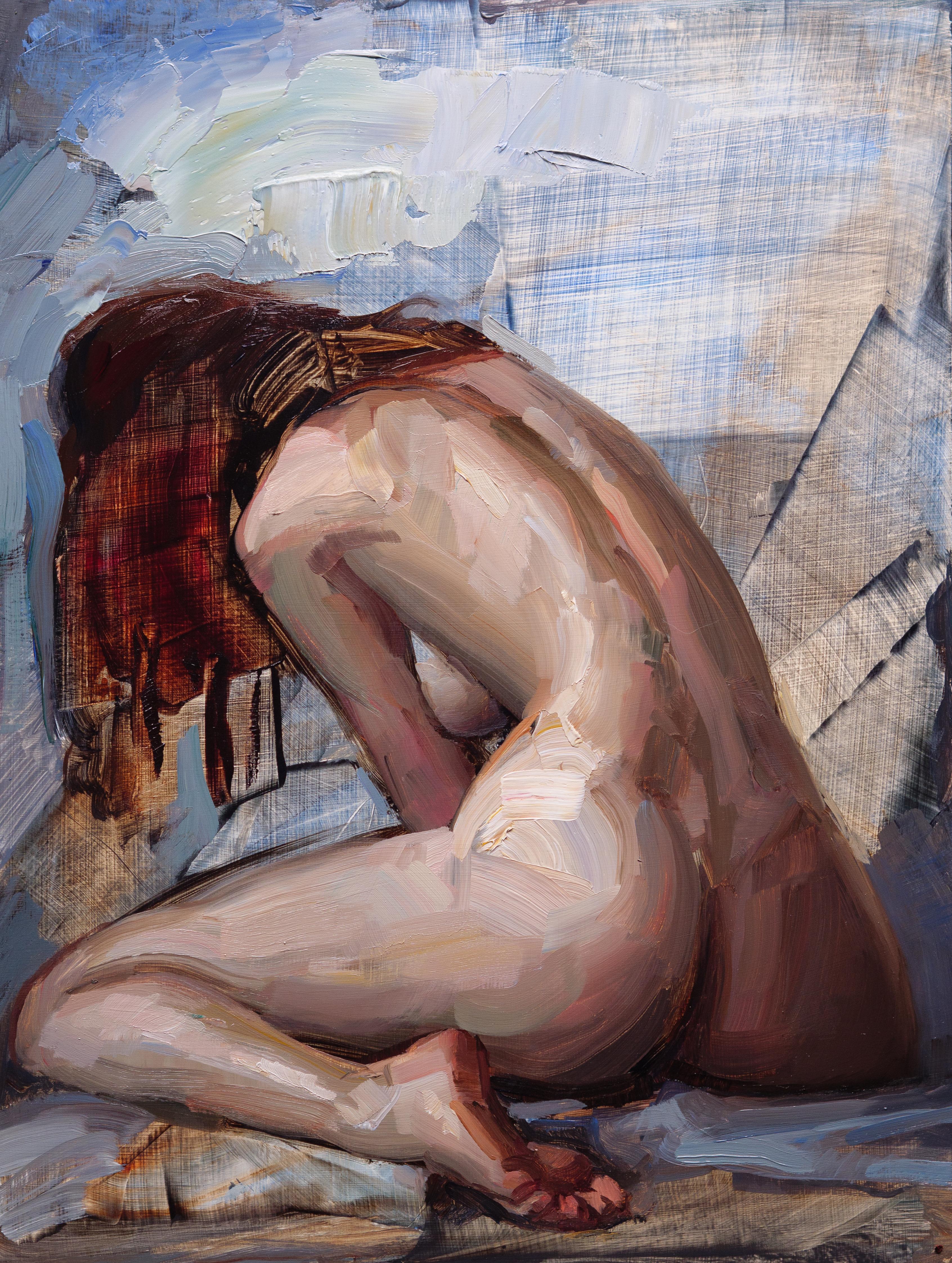 "Exposed" - Original Ölgemälde auf Tafel