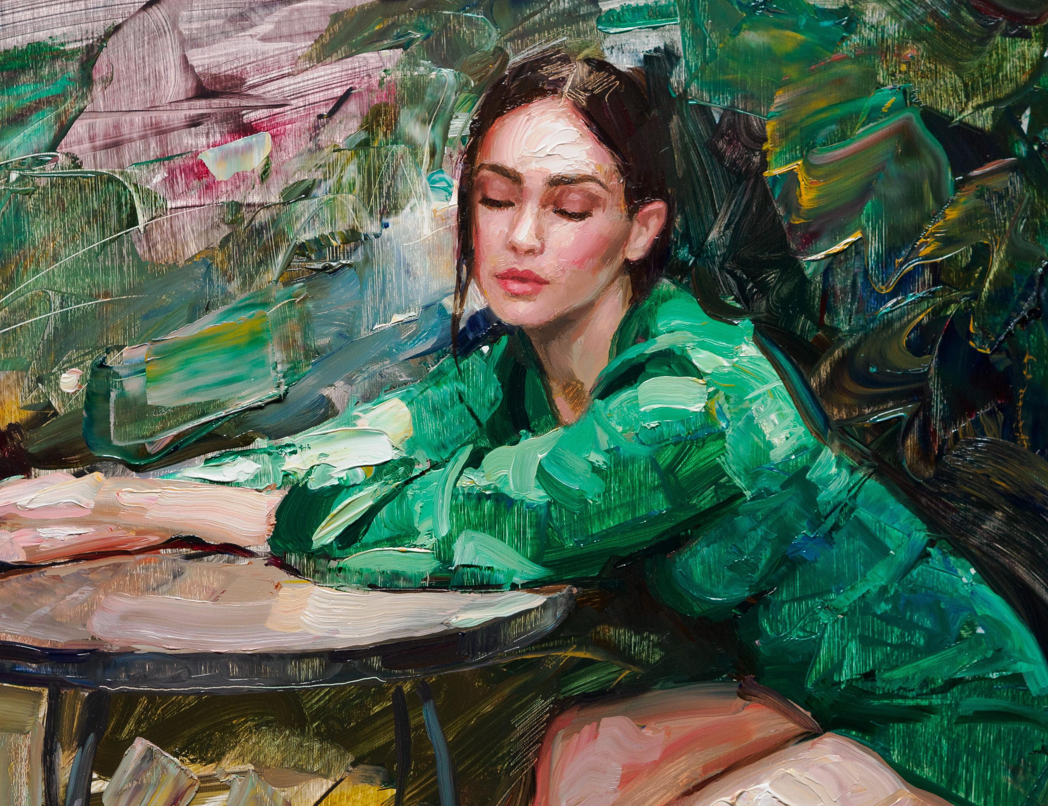 „In Repose“ (2025) von Matt Talbert, Original-Ölgemälde, Porträt im Angebot 2