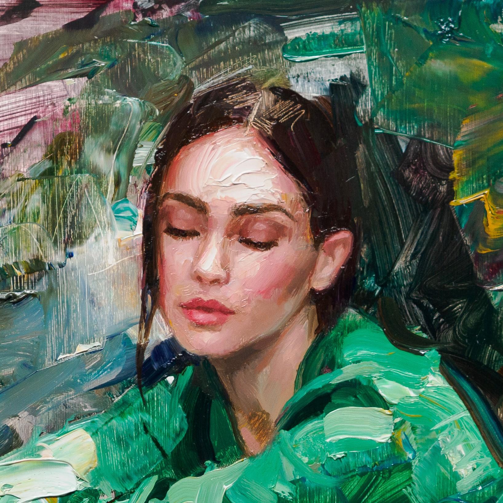 „In Repose“ (2025) von Matt Talbert, Original-Ölgemälde, Porträt im Angebot 4