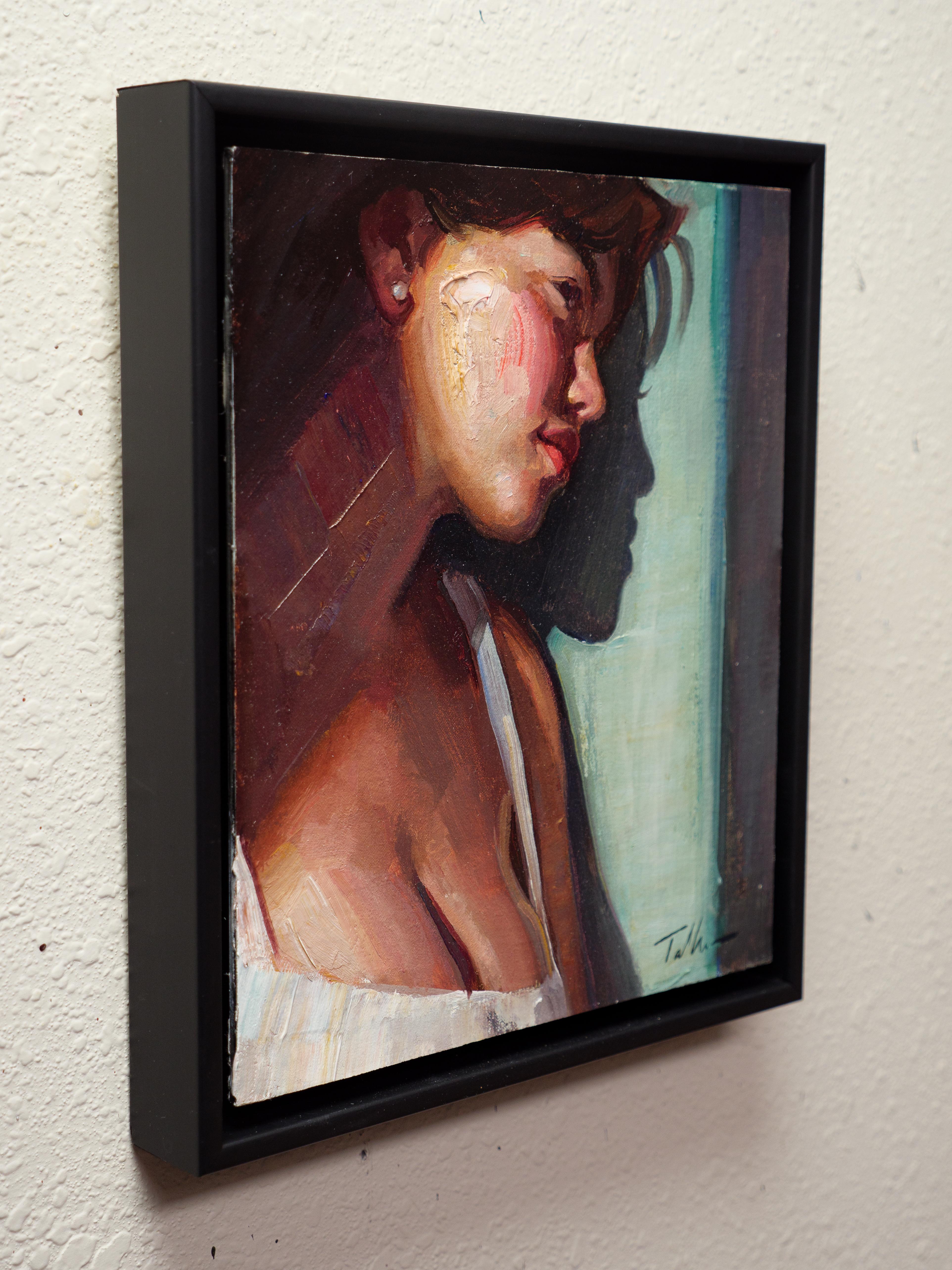 „Lost in Thought“ (2024) von Matt Talbert, Original-Ölgemälde, Porträt im Angebot 2