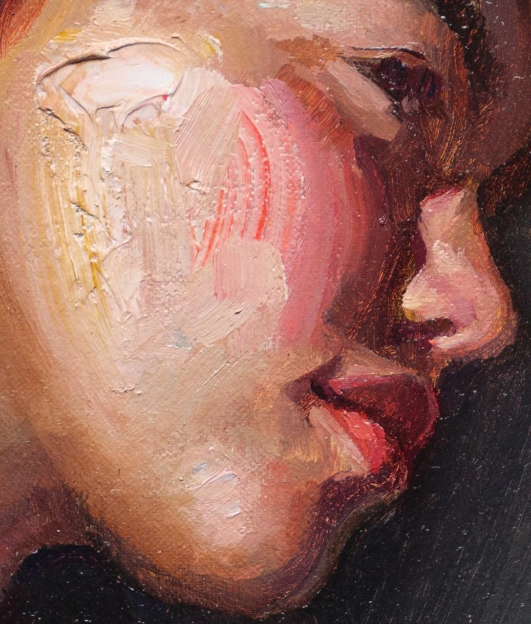 „Lost in Thought“ (2024) von Matt Talbert, Original-Ölgemälde, Porträt im Angebot 4