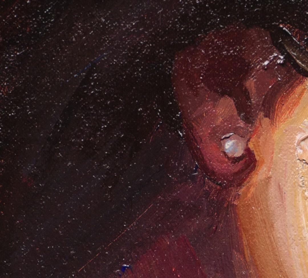 „Lost in Thought“ (2024) von Matt Talbert, Original-Ölgemälde, Porträt im Angebot 5