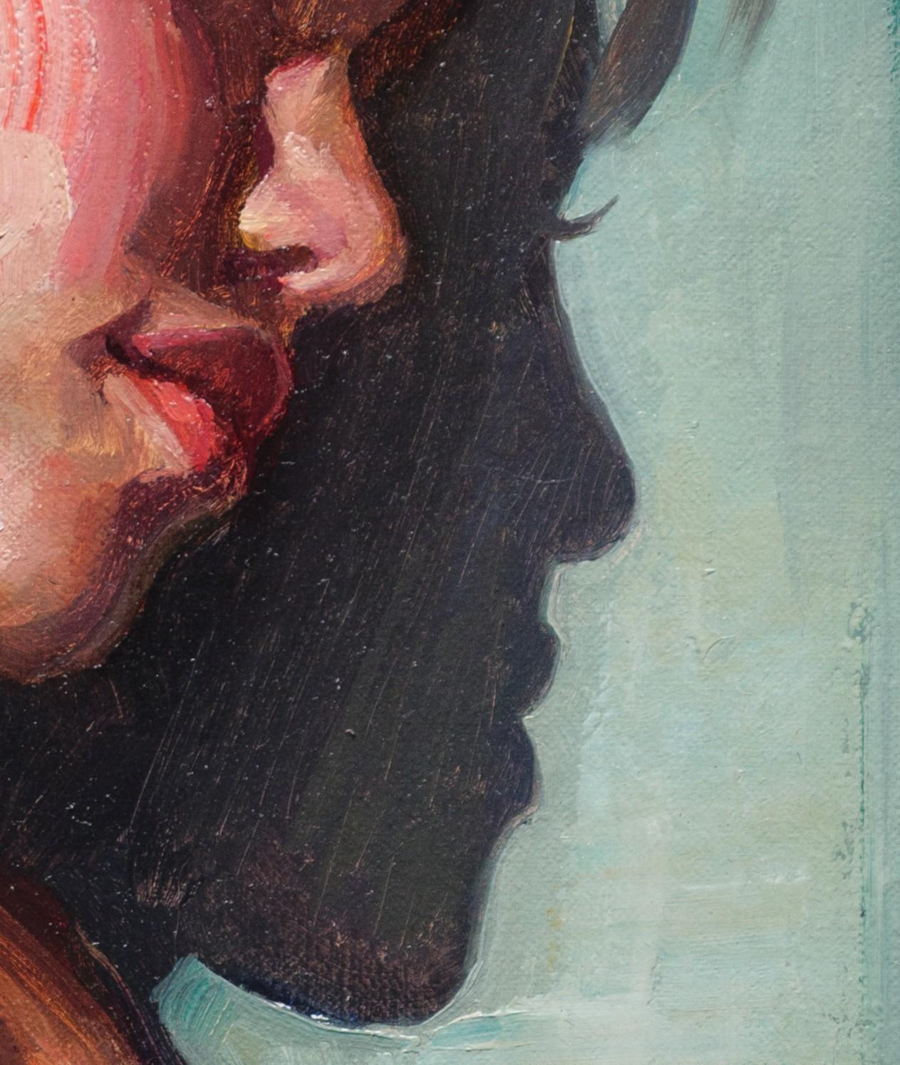 „Lost in Thought“ (2024) von Matt Talbert, Original-Ölgemälde, Porträt im Angebot 6