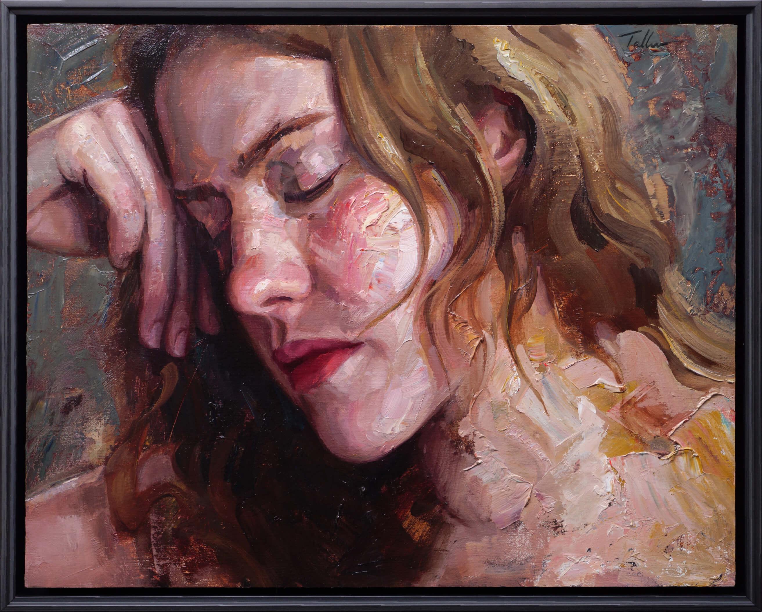 „Overcome“, Ölgemälde – Painting von Matt Talbert