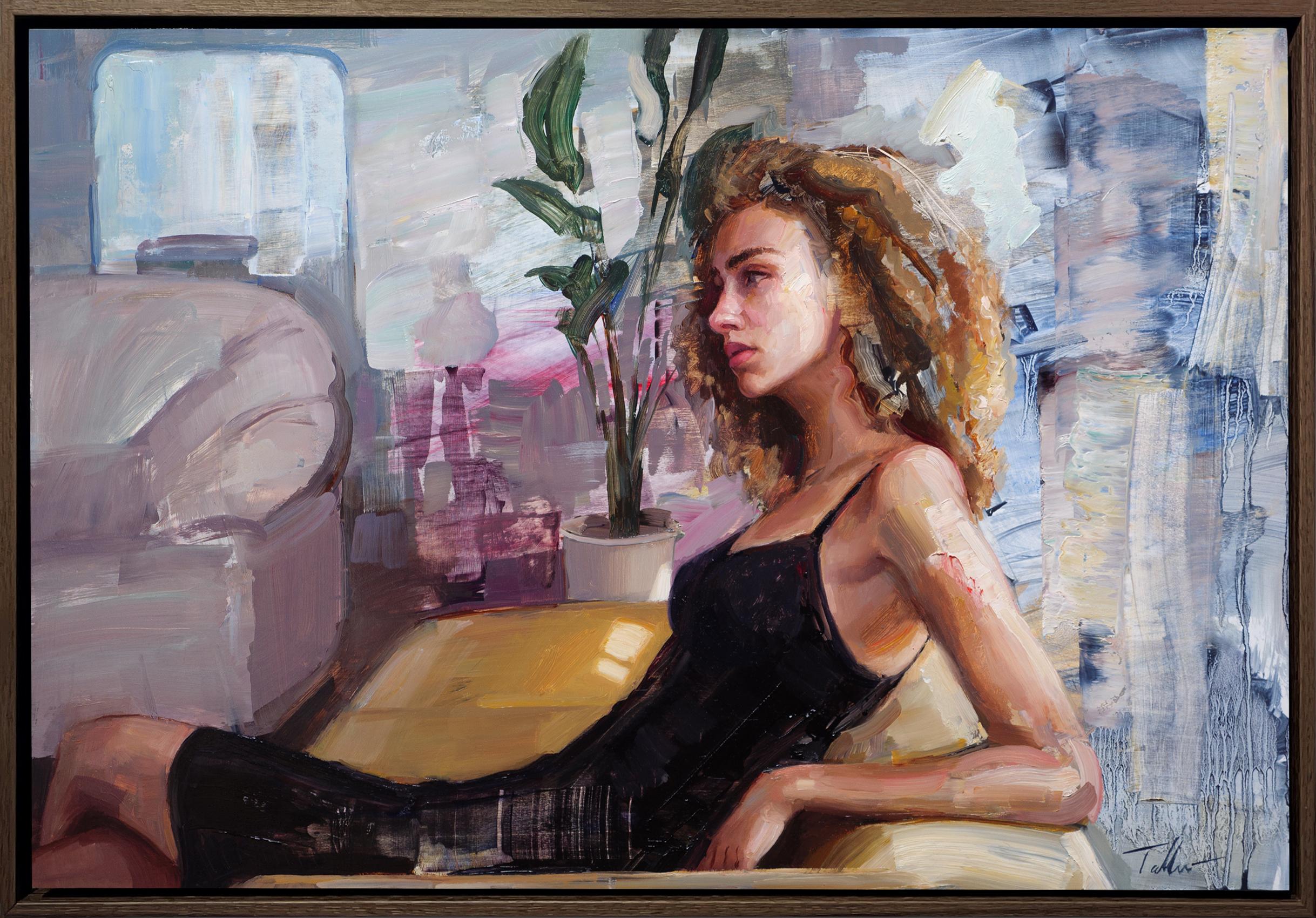 Matt Talbert Portrait Painting - "Room to Breathe" Original Oil Painting