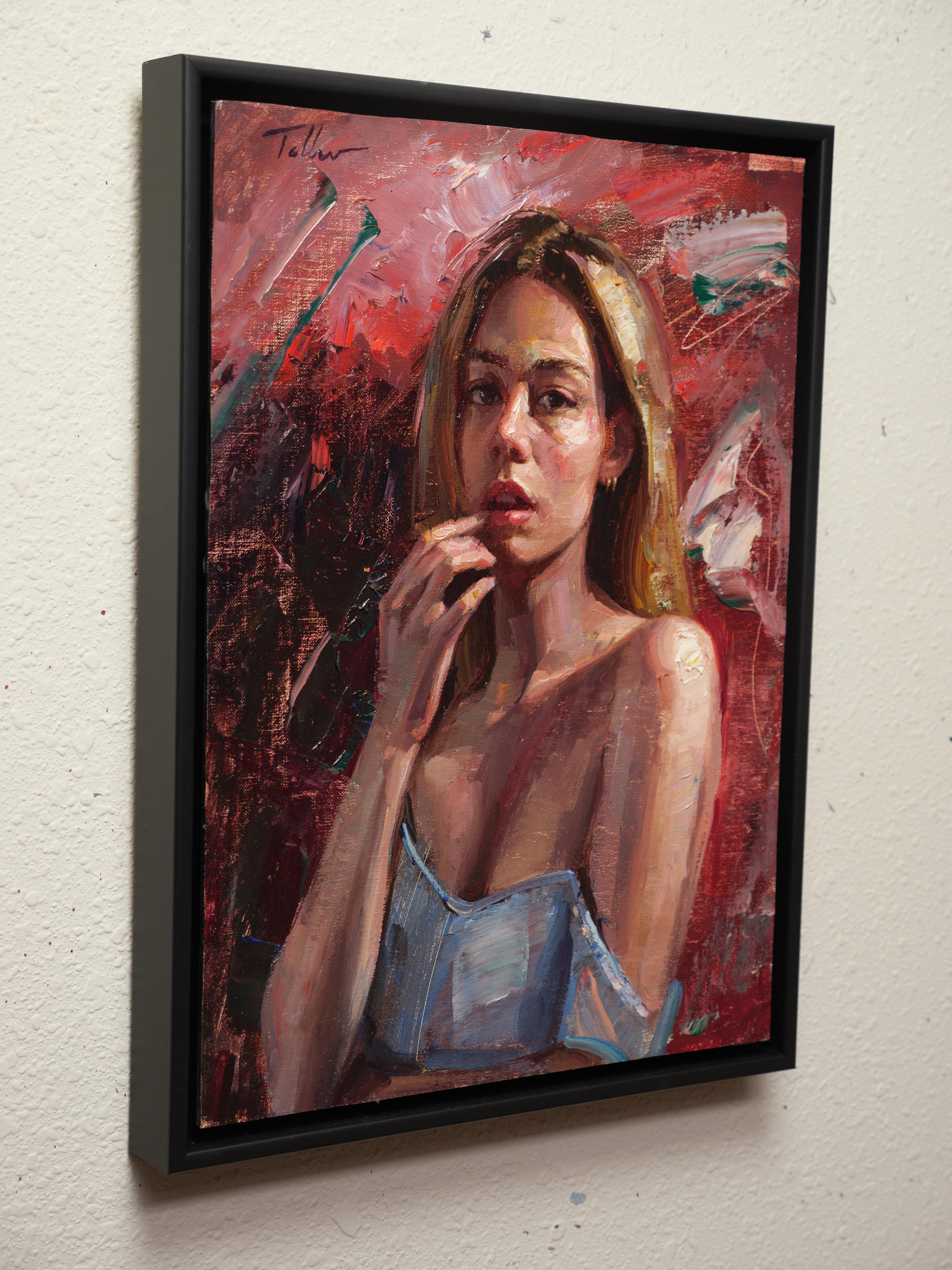 „Secret Desire“ (2024) von Matt Talbert, Original-Ölgemälde, Porträt im Angebot 1