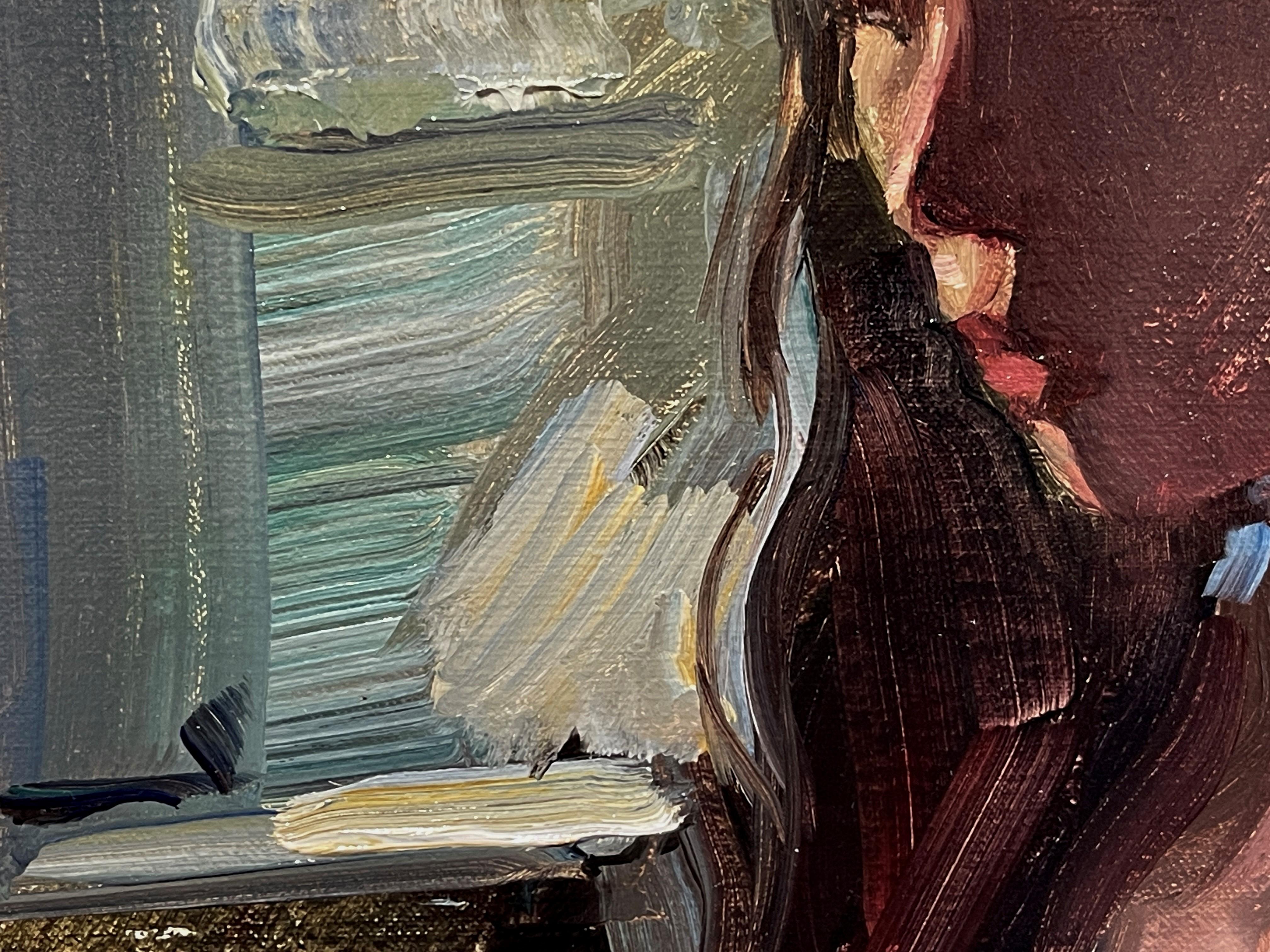 « Stillness », peinture à l'huile d'une figure féminine nue par Matt Talbert en vente 9