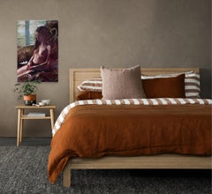 "Stillness" - Pittura a olio di figura femminile nuda di Matt Talbert