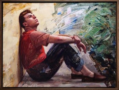 « Le vagabond », peinture à l'huile originale