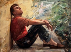 "El vagabundo" Pintura al óleo original