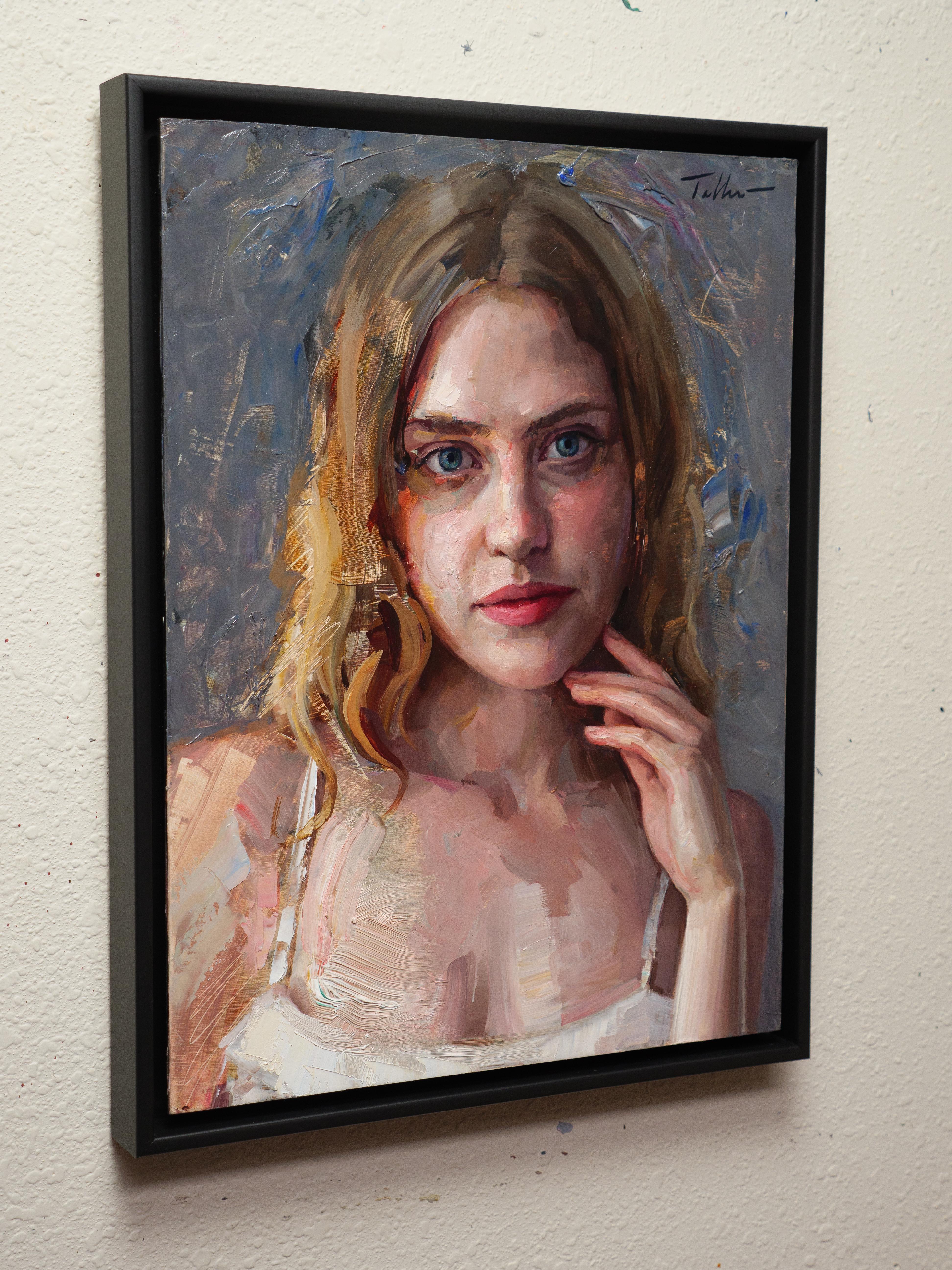 „Waiting Patiently“ (2024) von Matt Talbert, Original-Ölgemälde, Porträt im Angebot 2