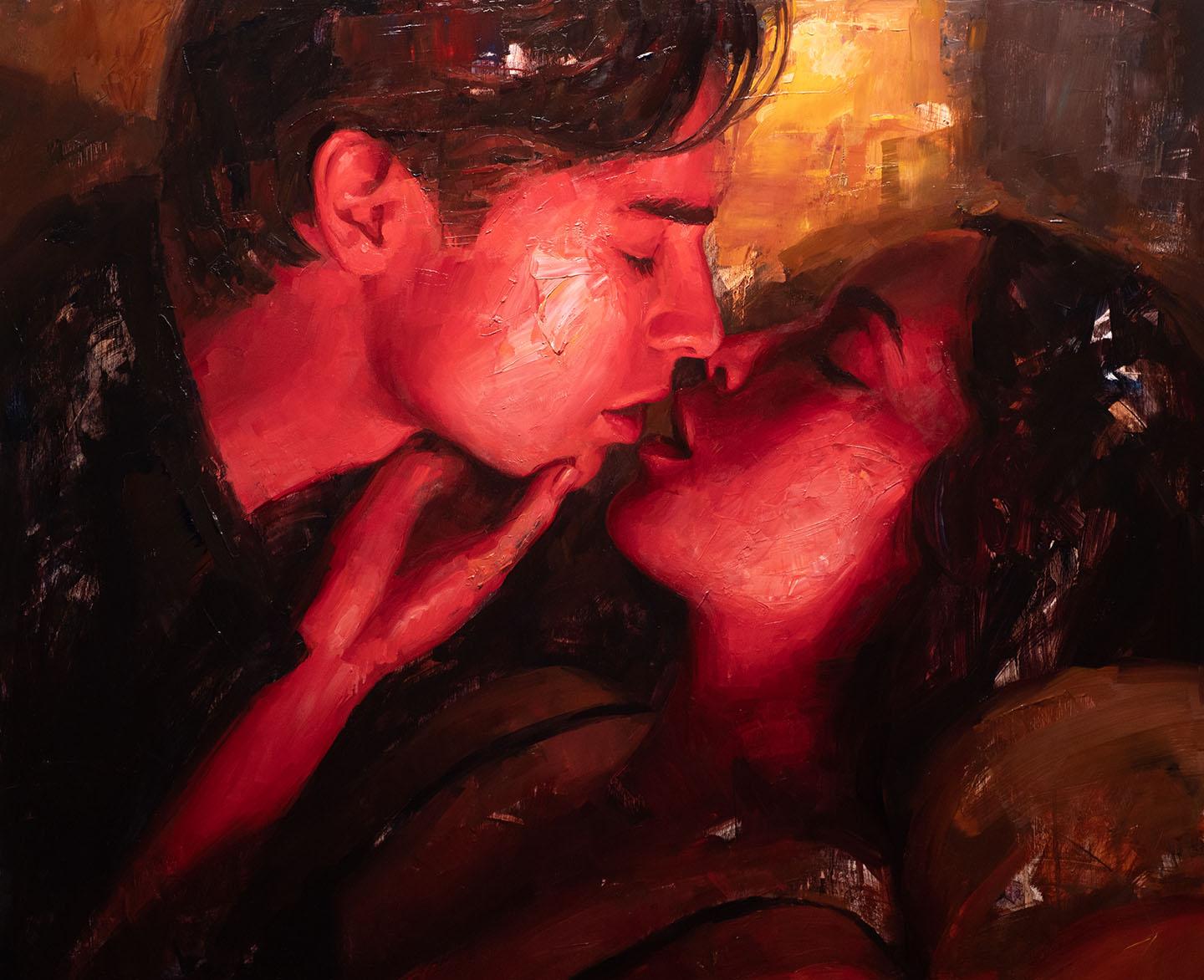 Matt Talbert Figurative Painting – „ „You and I“, Ölgemälde