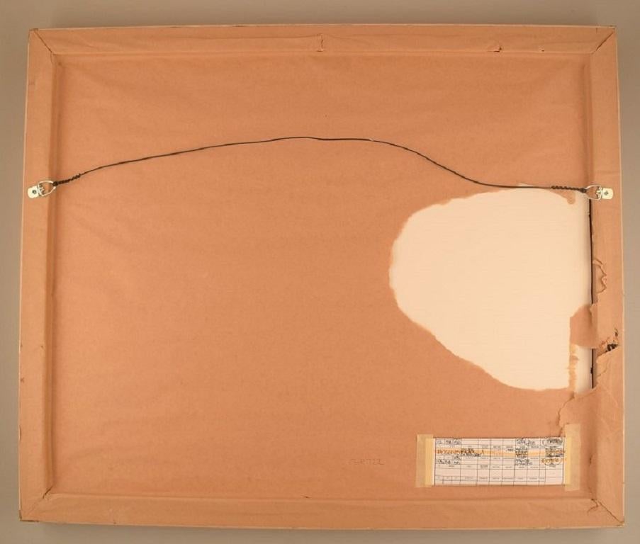 Matt W. Huggins, artista americano, Olio su tavola, 