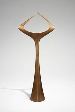 Lampadaire en bronze « Matta »  par le designer français Alexandre Logé