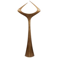  Bronze Floor Lamp 'Matta'  by french designer Alexandre Logé