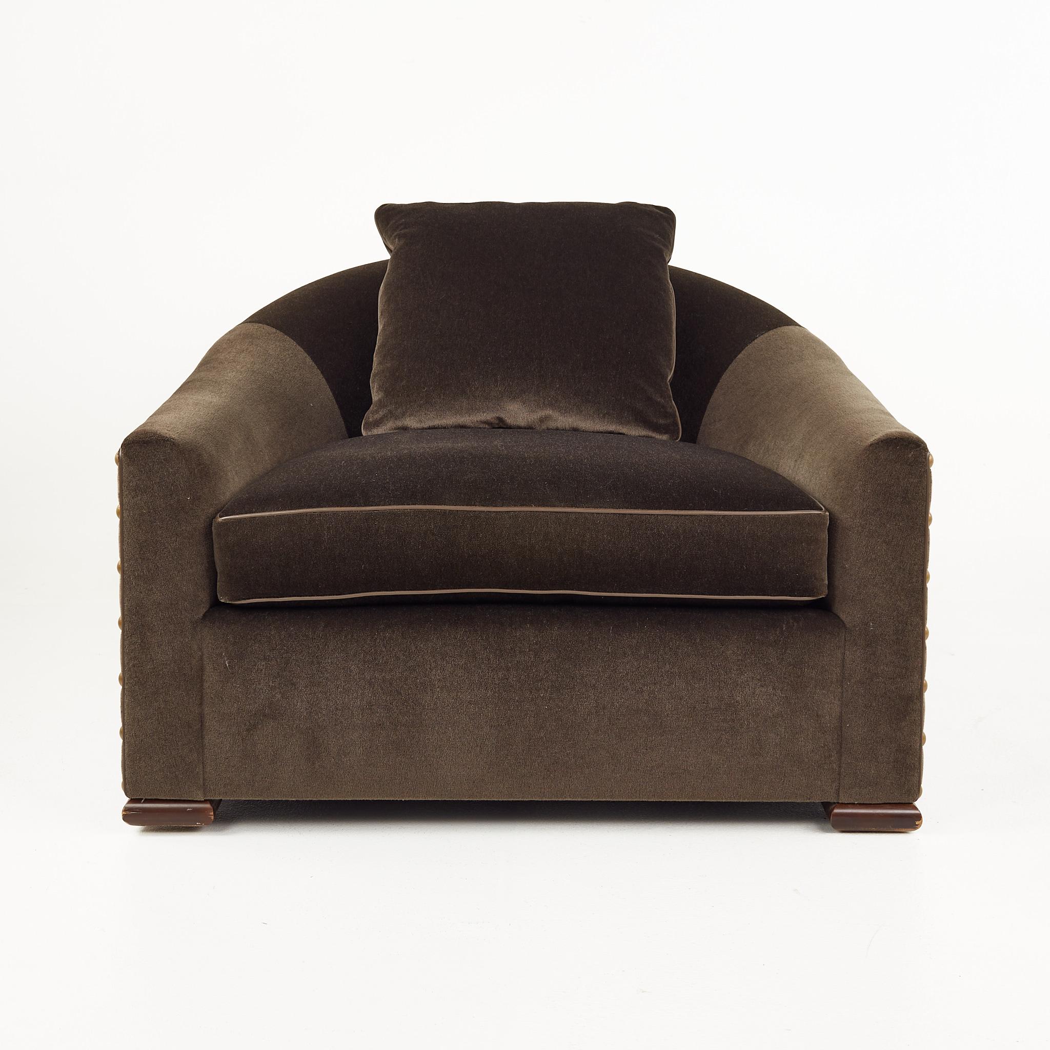 Mattaliano Contemporary Modern Mohair Lounge Chair 4