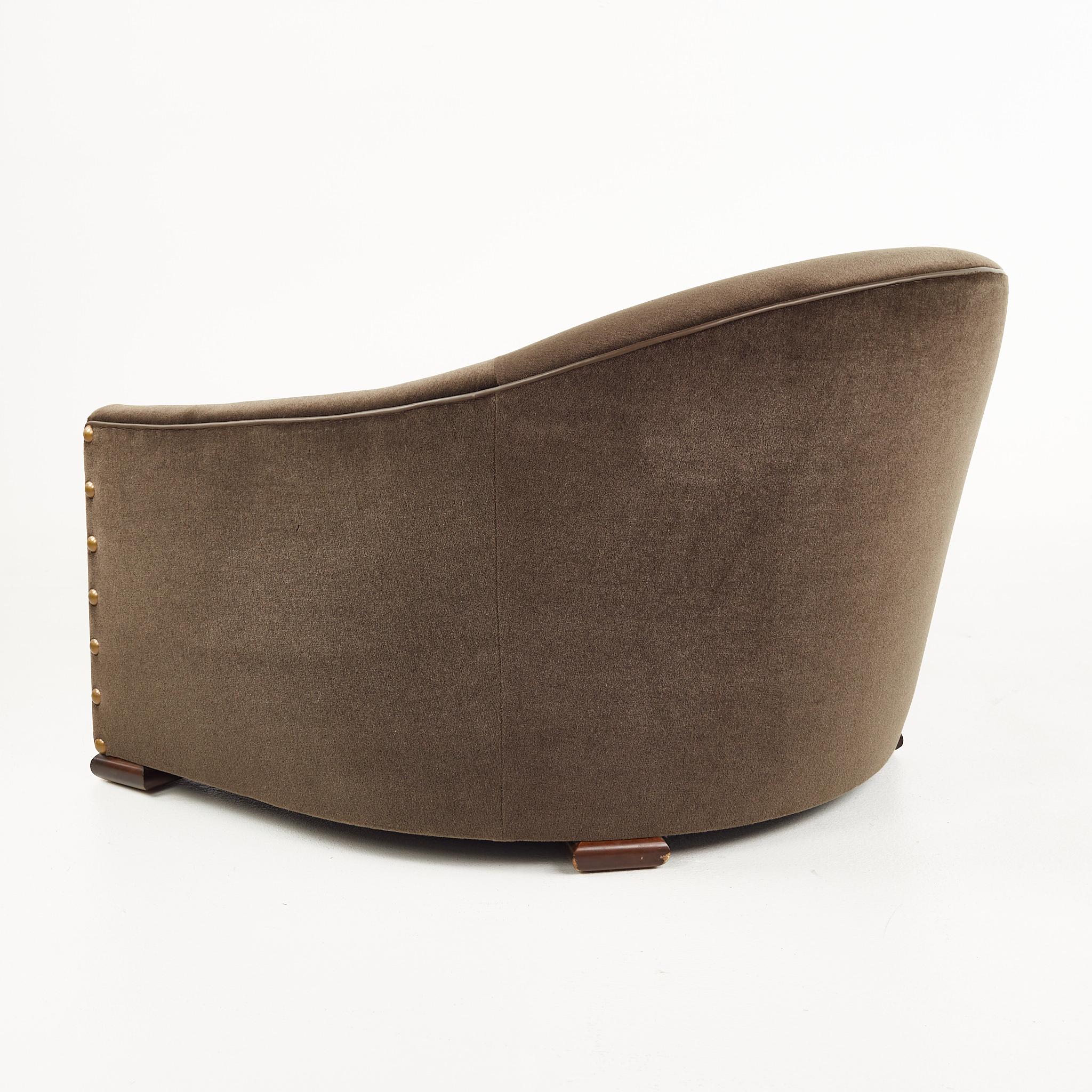 Mattaliano Contemporary Modern Mohair Lounge Chair 1