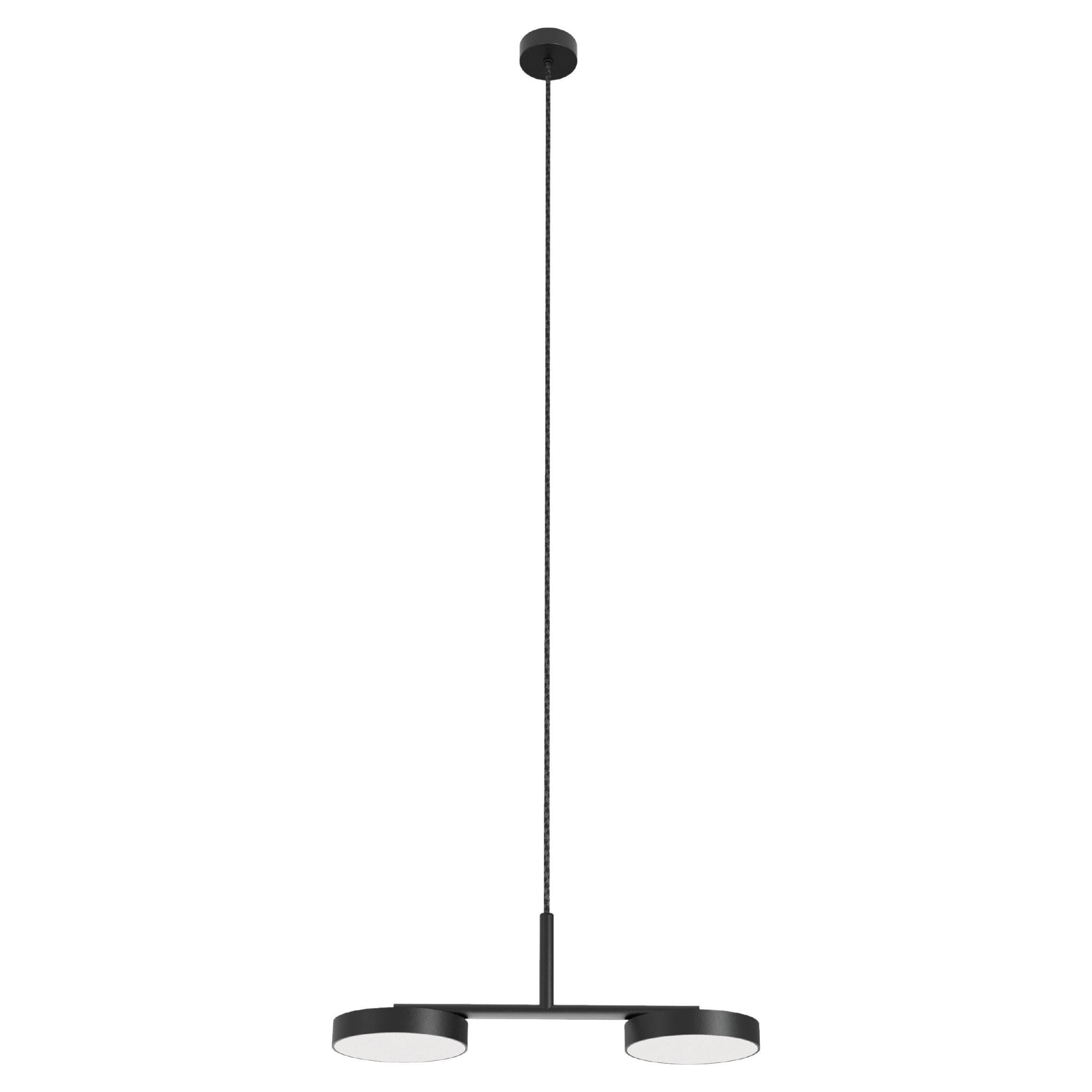 Mattschwarze Rafaela Pendelleuchte Duo von Robin Lamps