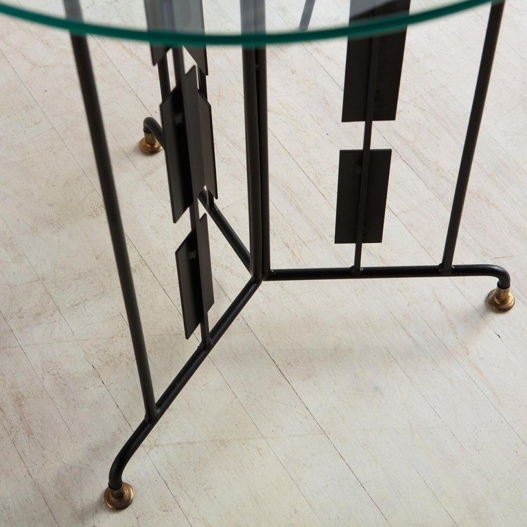 Matte Black Sculptural Accent Table For Sale at 1stDibs