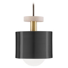 Lampada a sospensione in nero opaco Spun di Ladies & Gentlemen Studio