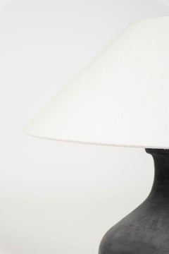 Matte Black Storage Jar Lamp