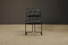 Matte Black Tucroma Dining Armchairs by Guido Faleschini for Mariani, Brand New