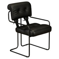 Matte Black Tucroma Dining Armchairs by Guido Faleschini for Mariani, Brand New