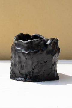 Matte Black Vase by Daniele Giannetti