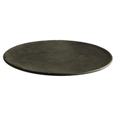 Matte Dark Grey Platter, China, Contemporary