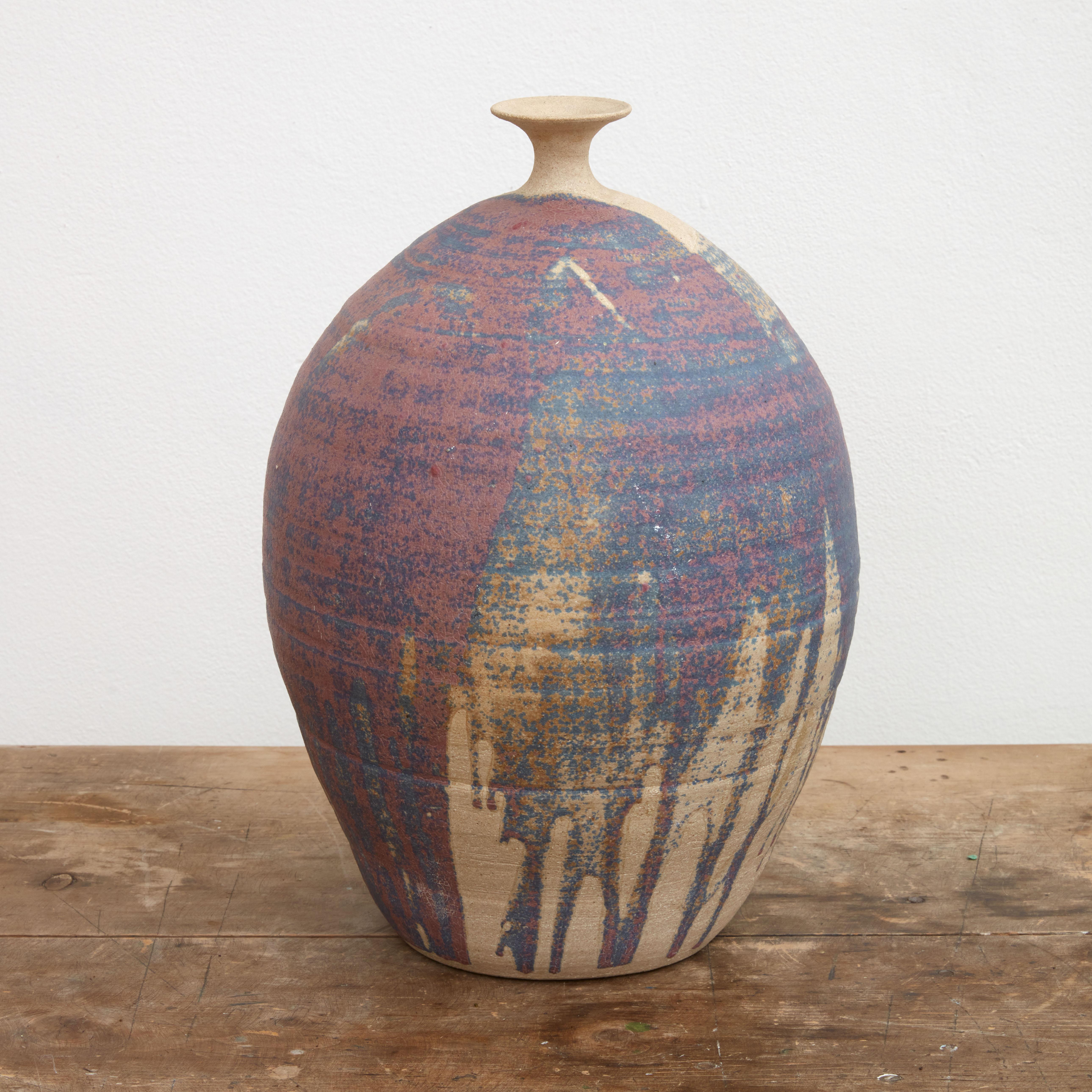 Glazed Matte Glaze Ceramic Vase For Sale