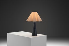 Matte Glazed Ceramic Table Lamp by Michael Andersen & Søn, Denmark 1950s
