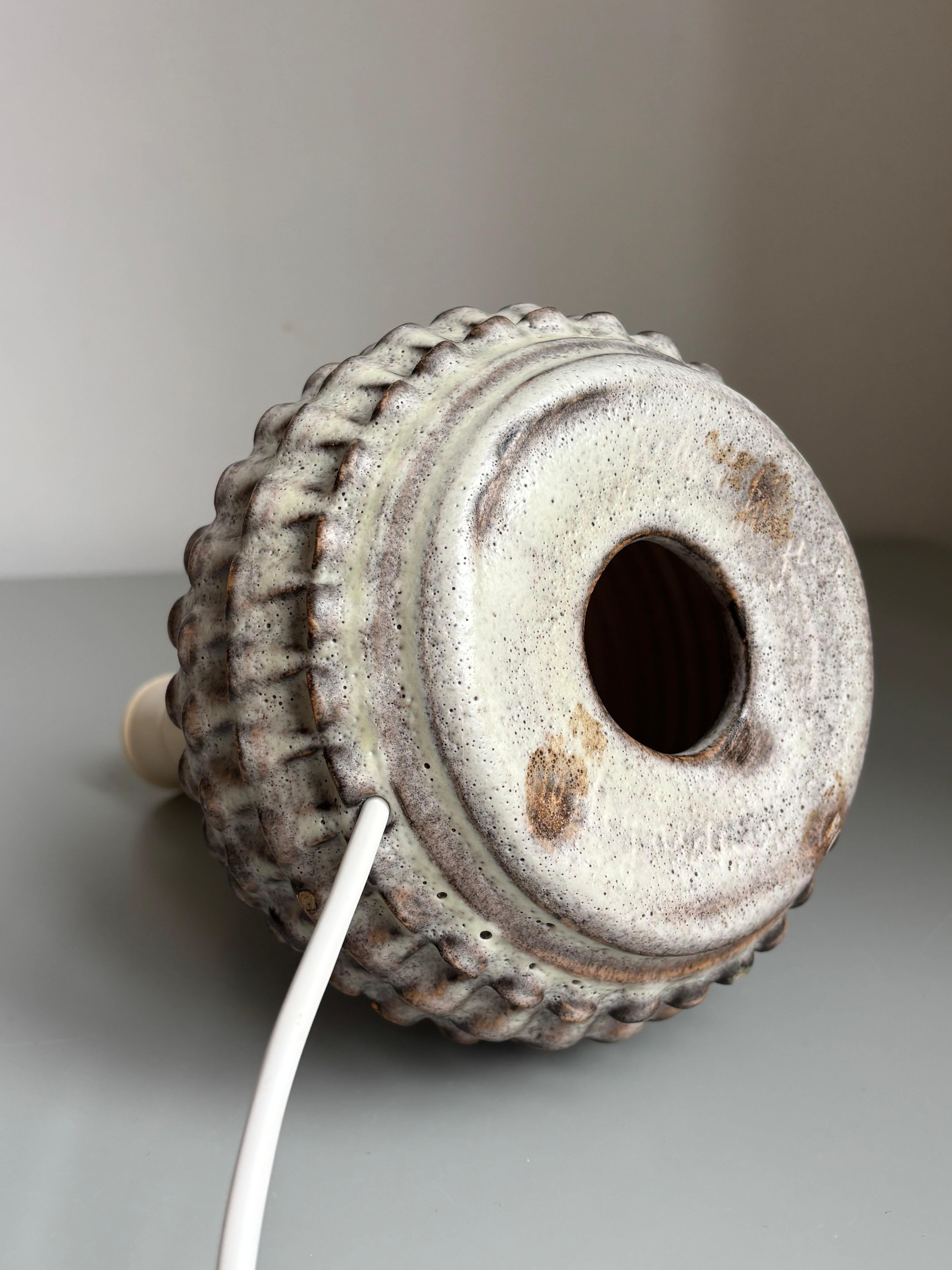 Matte Gray Danish Organic Modern Table Lamp, 1960s For Sale 3