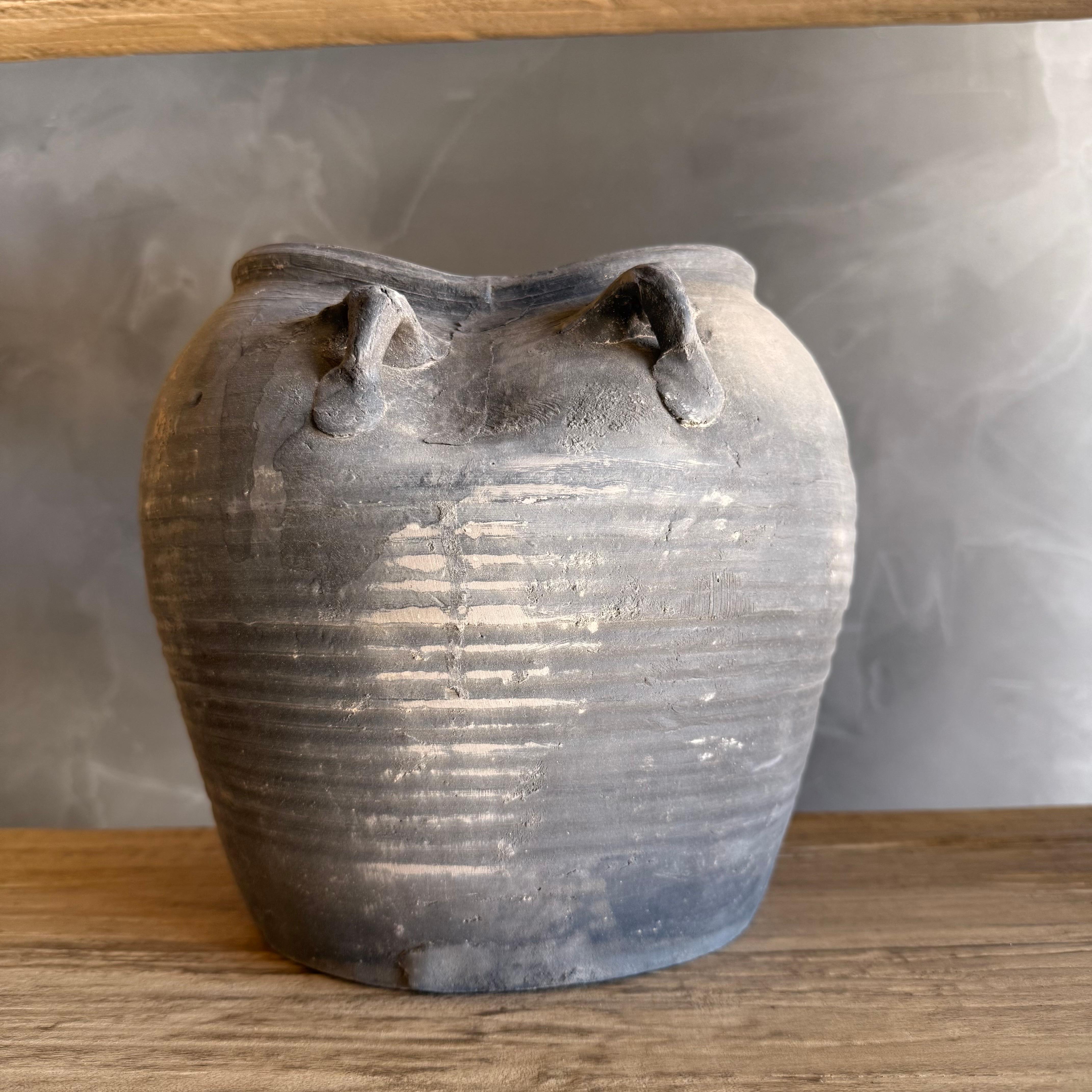 Matte Gray Wabi Sabi Pottery In New Condition For Sale In Old Town Orange, CA