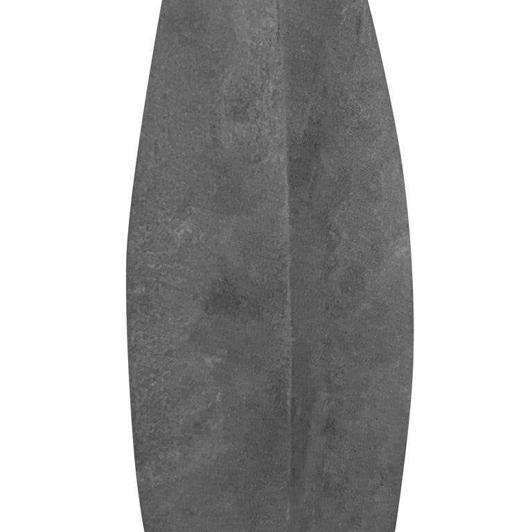 Matte Grey Tall Thin Ceramic Vase, Denmark, Contemporary at 1stDibs