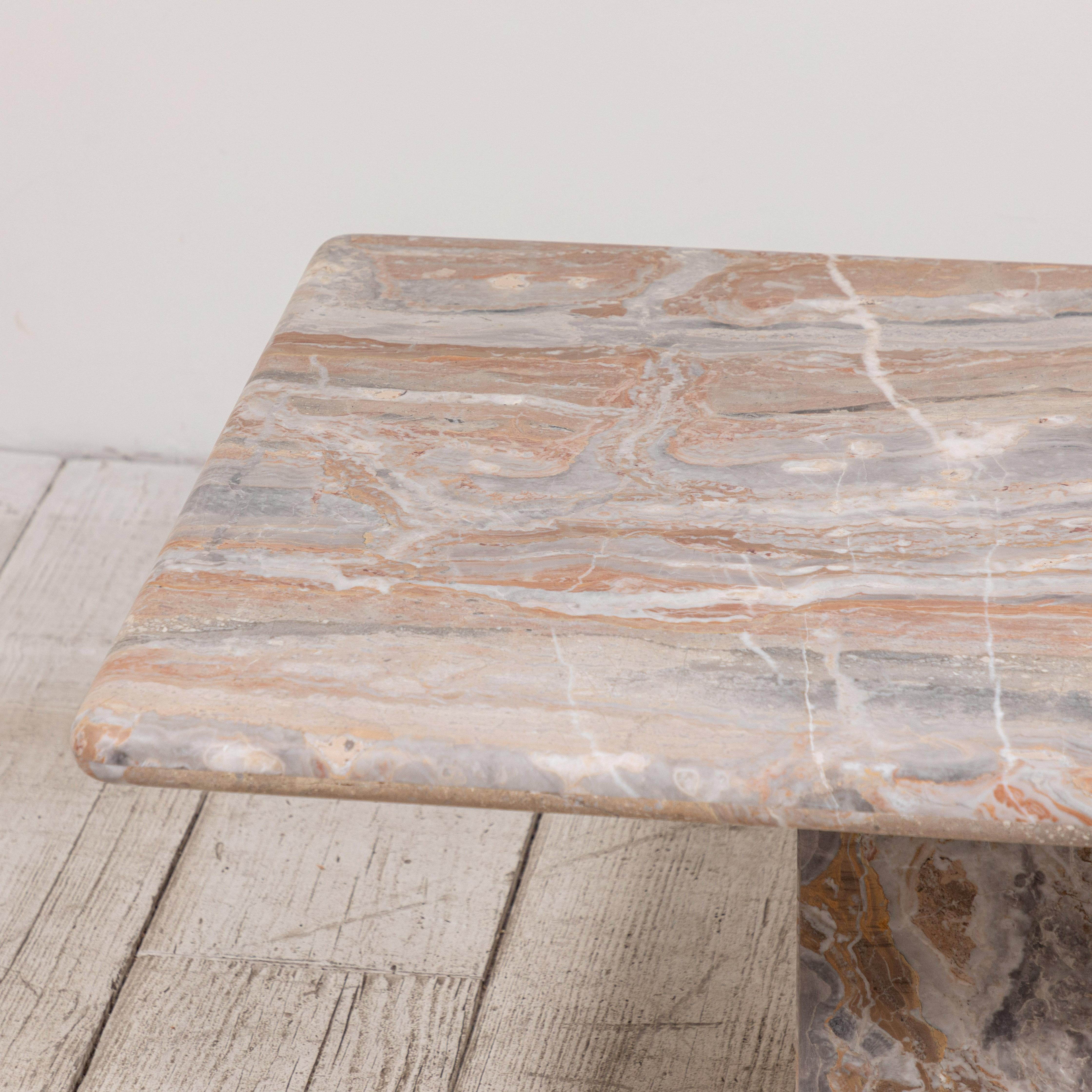 Matte Marble Rectangular Coffee Table 6