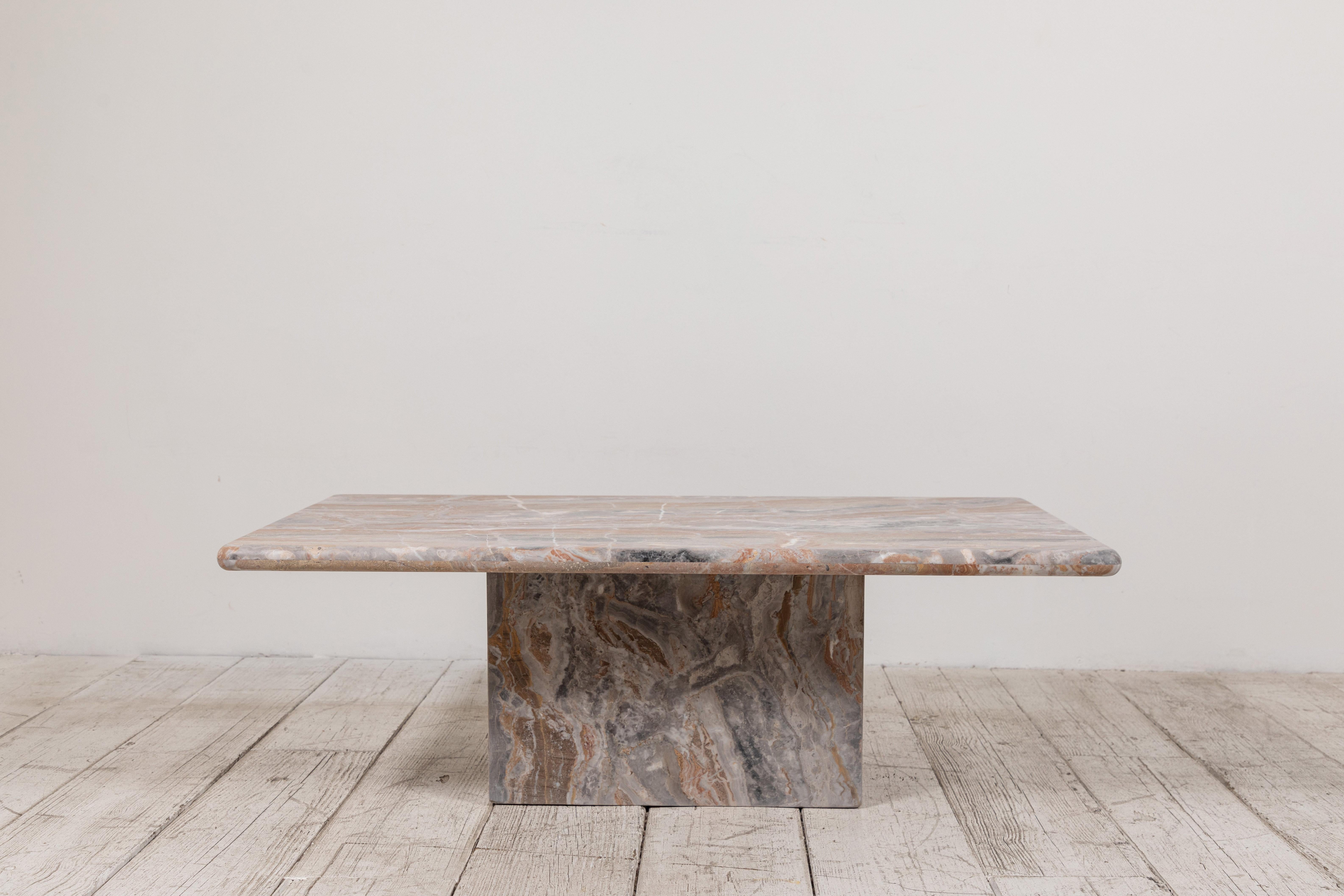 Matte Marble Rectangular Coffee Table 1