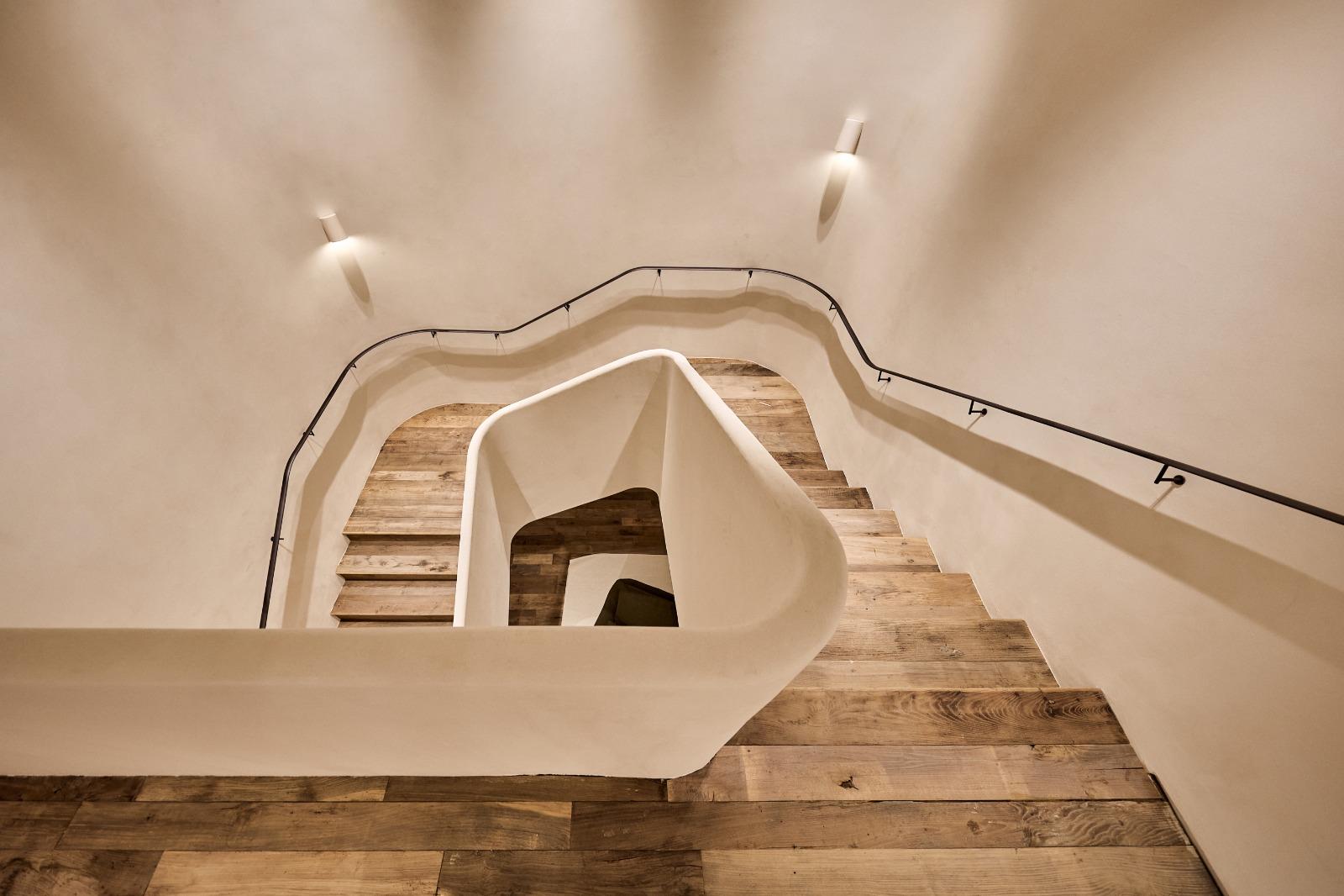 Ceramic matte off-white wall light made of glazed ceramic, blends in with the wall For Sale