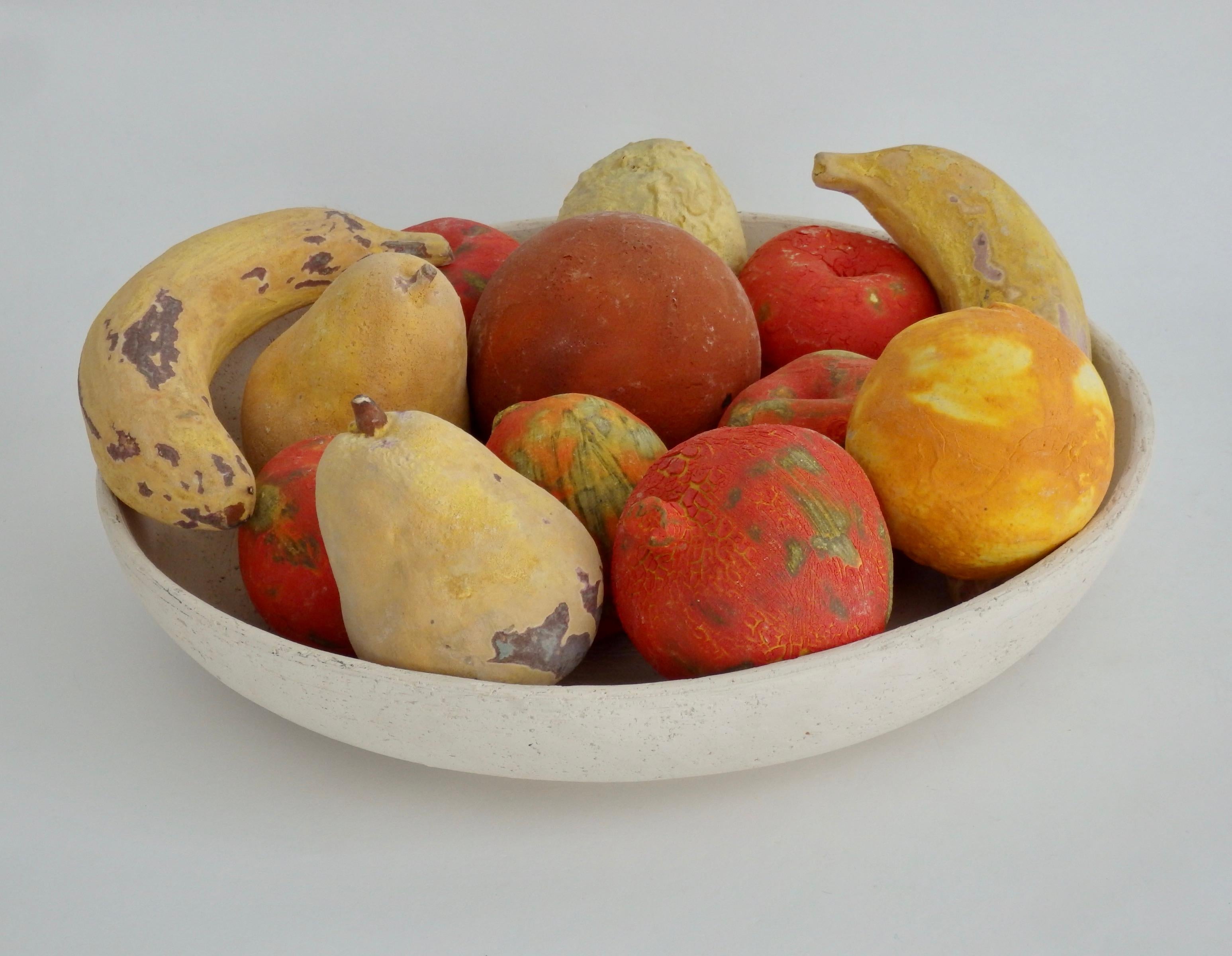 Handmade Matte Glazed Bisque Fruit Sculptures 2