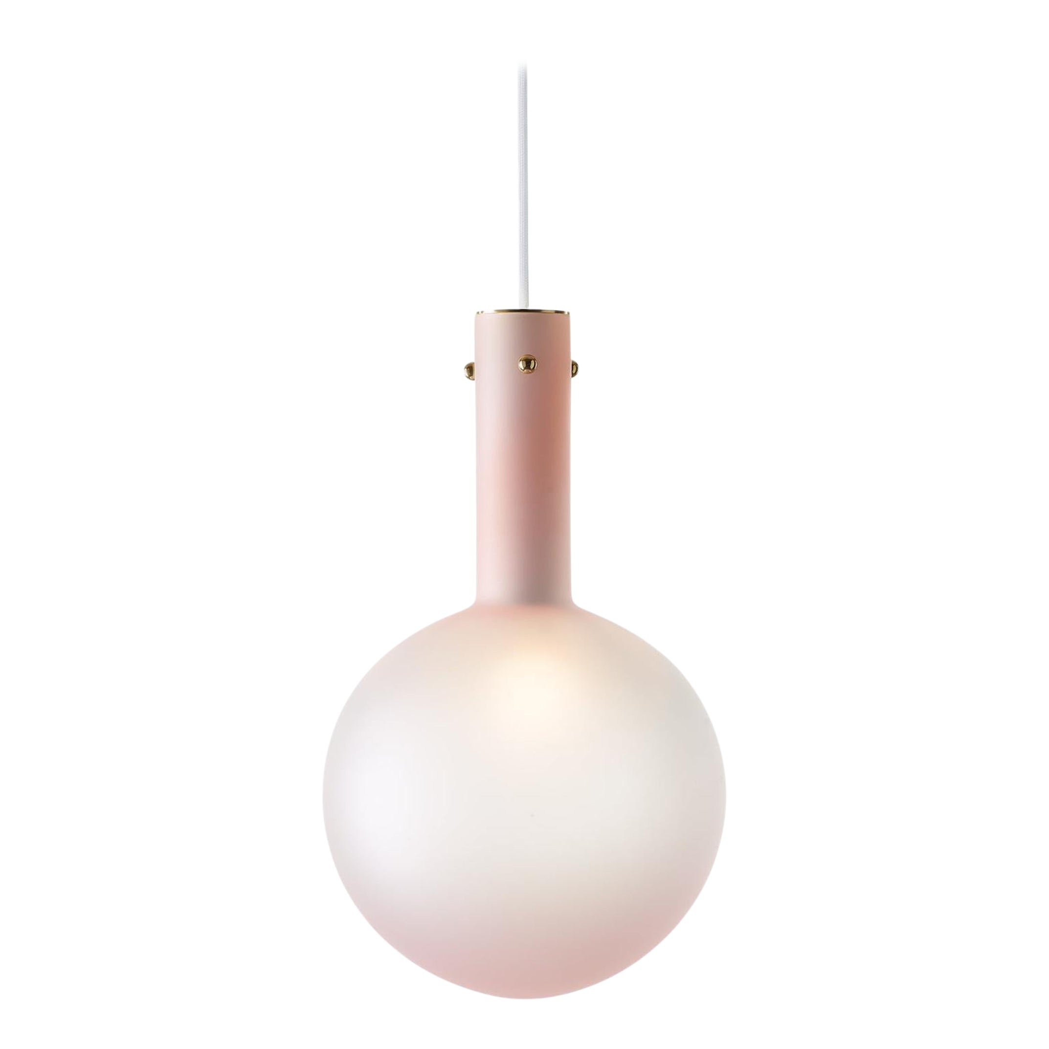 Matte Pink Sphaerae Pendant Light by Dechem Studio